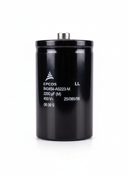 2200µF 450V – EPCOS (TDK) B43454 Series Long-Life Screw Terminal Capacitor