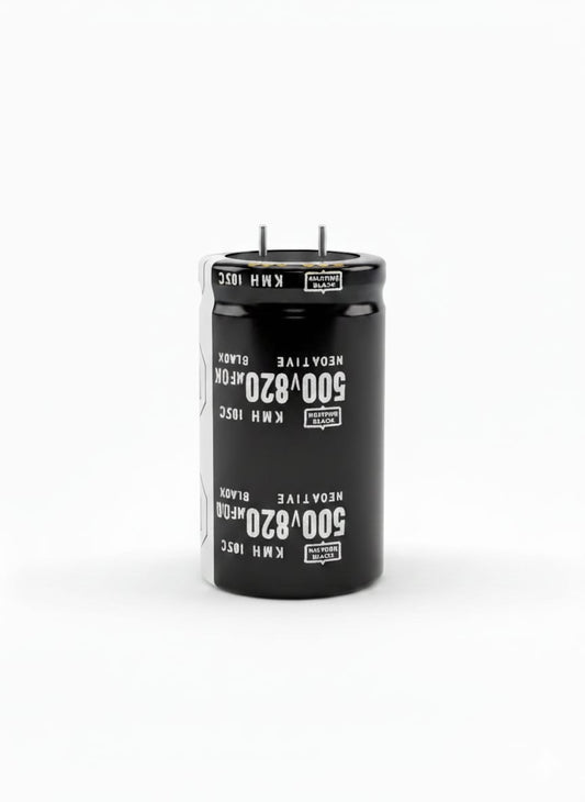 820µF 500V – Nippon Chemi-Con KMH Series Snap-In Electrolytic Capacitor (105°C)